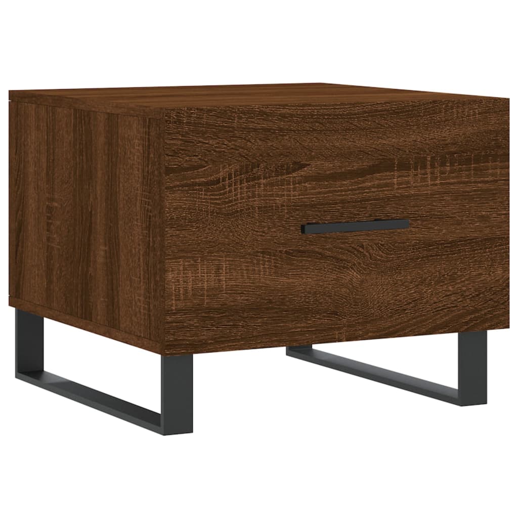 Konferenční Stolky 2 Ks Hnědý Dub 50X50X40 Cm Kompozitní Dřevo