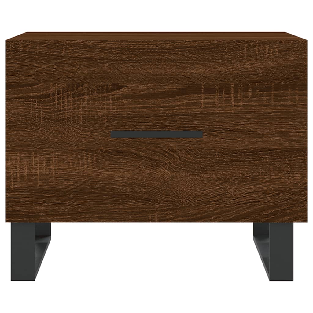 Konferenční Stolky 2 Ks Hnědý Dub 50X50X40 Cm Kompozitní Dřevo