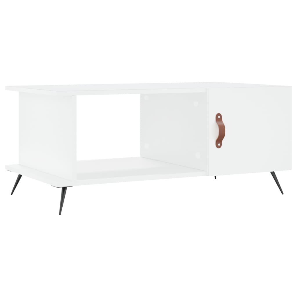 Konferenční Stolek Bílý 90 X 50 X 40 Cm Kompozitní Dřevo