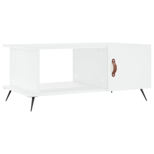 Konferenční Stolek Bílý 90 X 50 X 40 Cm Kompozitní Dřevo