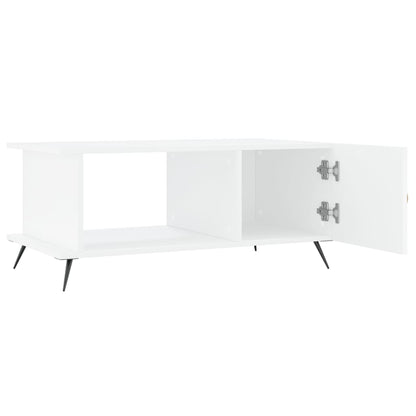 Konferenční Stolek Bílý 90 X 50 X 40 Cm Kompozitní Dřevo