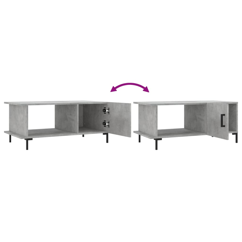 Konferenční Stolek Betonově Šedý 90X50X40 Cm Kompozitní Dřevo