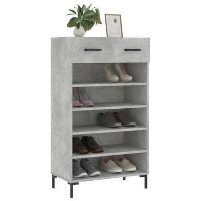 Botník Betonově Šedý 60 X 35 X 105 Cm Kompozitní Dřevo
