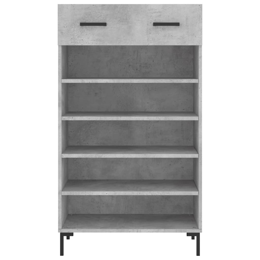 Botník Betonově Šedý 60 X 35 X 105 Cm Kompozitní Dřevo