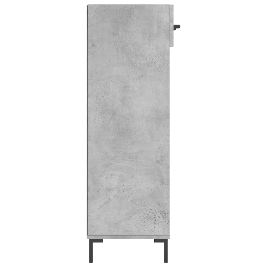 Botník Betonově Šedý 60 X 35 X 105 Cm Kompozitní Dřevo