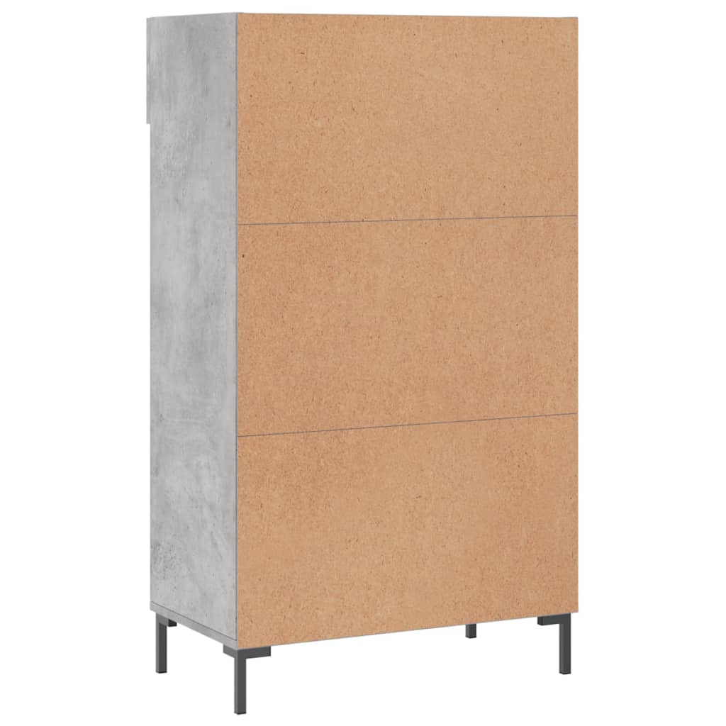 Botník Betonově Šedý 60 X 35 X 105 Cm Kompozitní Dřevo