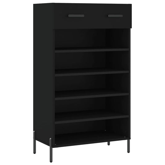 Botník Černý 60 X 35 X 105 Cm Kompozitní Dřevo