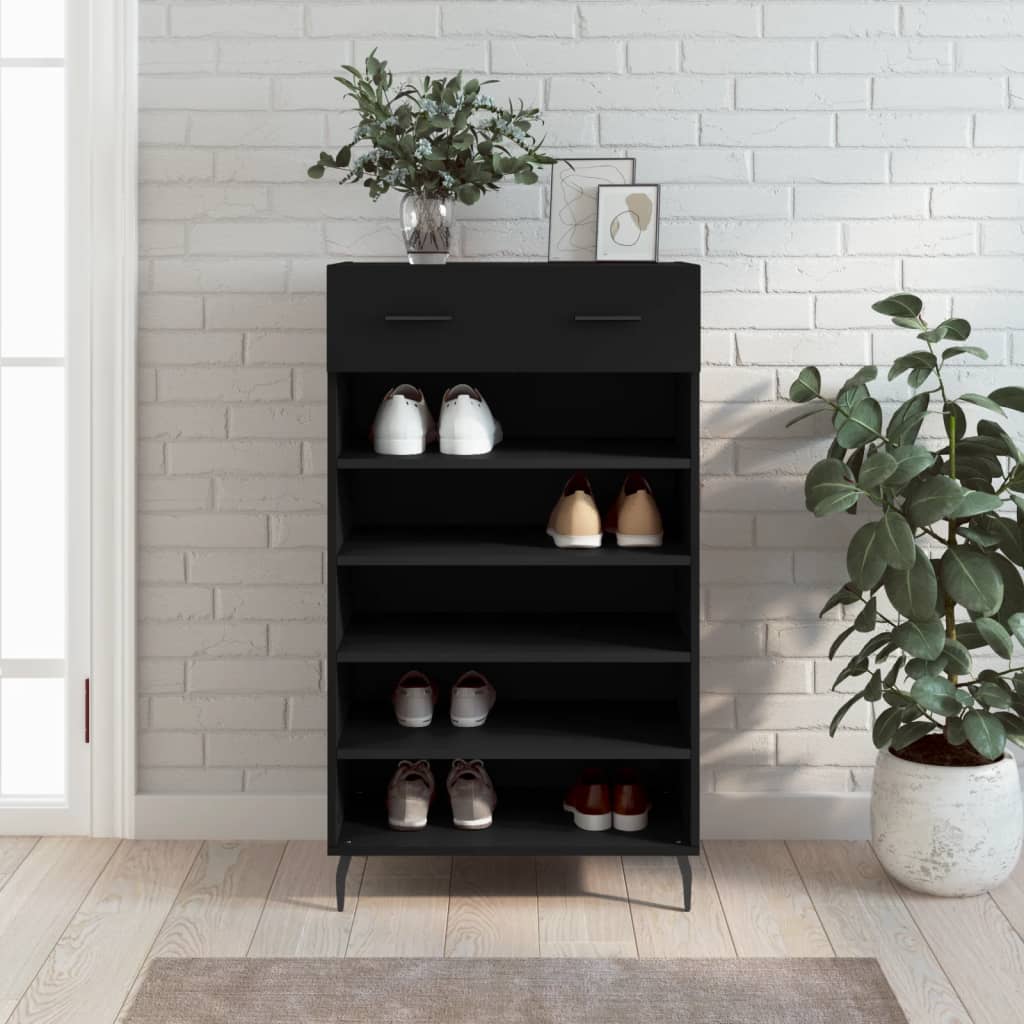 Botník Bílý S Vysokým Leskem 60 X 35 X 105 Cm Kompozitní Dřevo