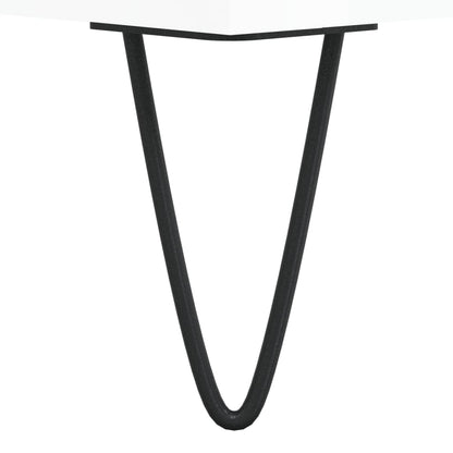 Botník Bílý S Vysokým Leskem 30 X 35 X 105 Cm Kompozitní Dřevo