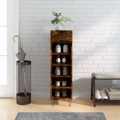 Botník Šedý Sonoma 30 X 35 X 105 Cm Kompozitní Dřevo