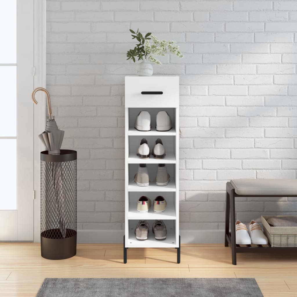 Botník Betonově Šedý 30 X 35 X 105 Cm Kompozitní Dřevo