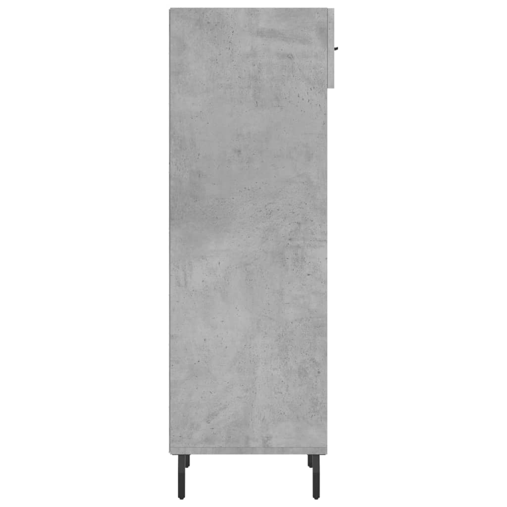 Botník Betonově Šedý 30 X 35 X 105 Cm Kompozitní Dřevo