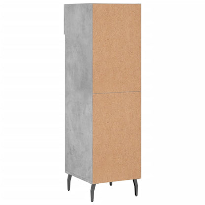 Botník Betonově Šedý 30 X 35 X 105 Cm Kompozitní Dřevo
