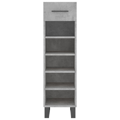 Botník Betonově Šedý 30 X 35 X 105 Cm Kompozitní Dřevo