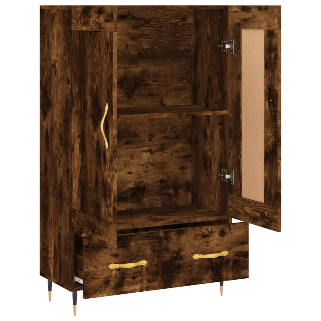 Skříň Highboard 69,5 X 31 X 115 Cm Kompozitní Dřevo
