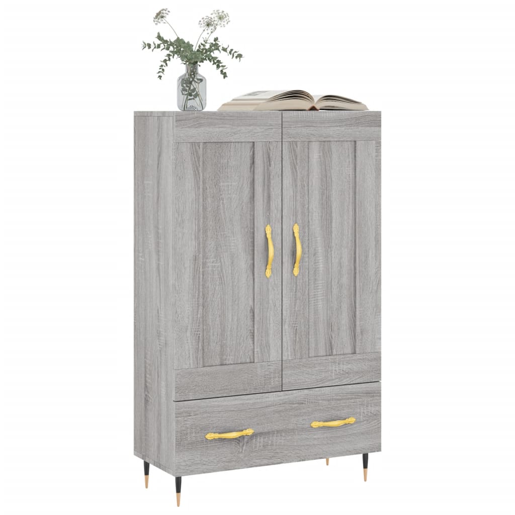 Skříň Highboard Šedá Sonoma 69,5 X 31 X 115 Cm Kompozitní Dřevo