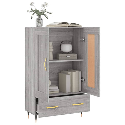 Skříň Highboard Šedá Sonoma 69,5 X 31 X 115 Cm Kompozitní Dřevo