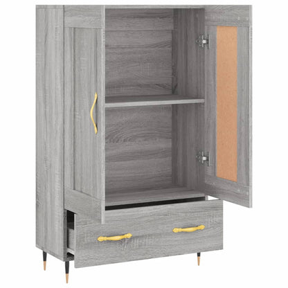 Skříň Highboard Šedá Sonoma 69,5 X 31 X 115 Cm Kompozitní Dřevo