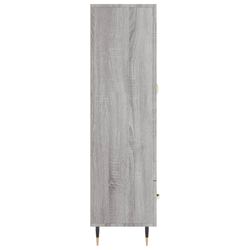Skříň Highboard Šedá Sonoma 69,5 X 31 X 115 Cm Kompozitní Dřevo