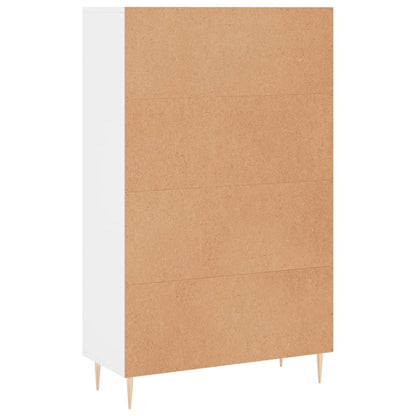 Skříň Highboard Bílá 69,5 X 31 X 115 Cm Kompozitní Dřevo