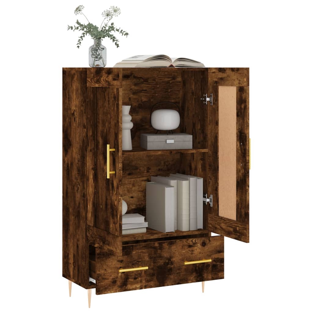 Skříň Highboard 69,5 X 31 X 115 Cm Kompozitní Dřevo