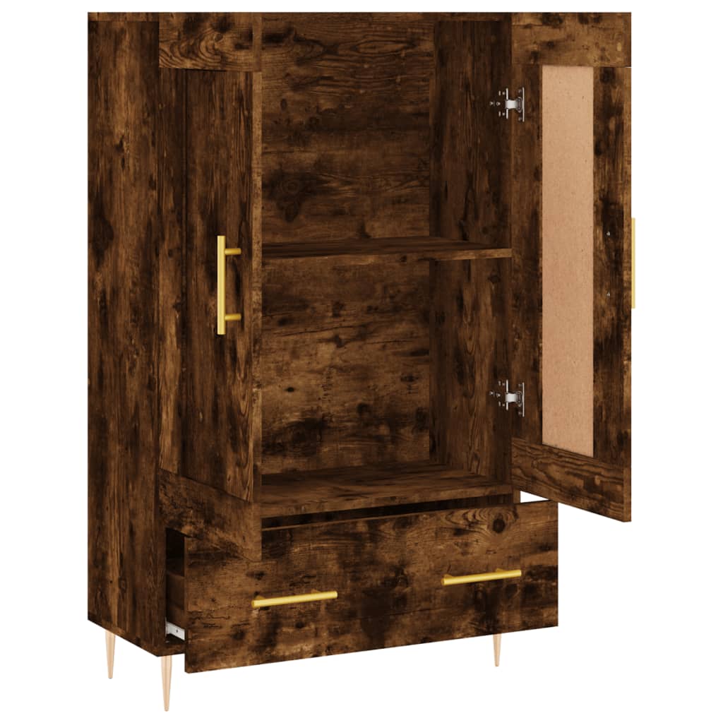 Skříň Highboard 69,5 X 31 X 115 Cm Kompozitní Dřevo