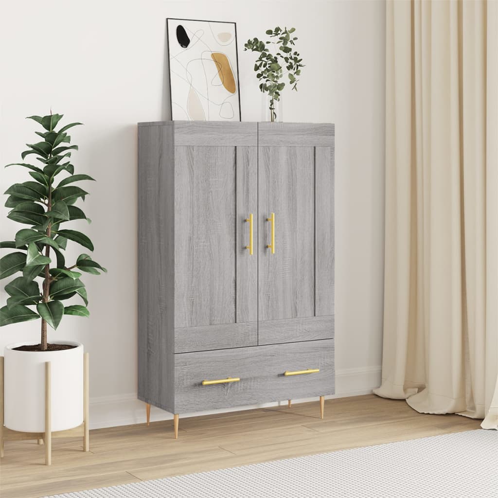 Skříň Highboard 69,5 X 31 X 115 Cm Kompozitní Dřevo