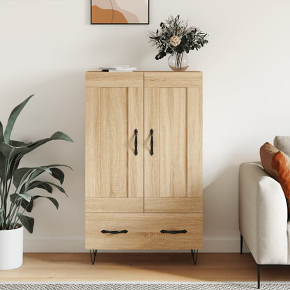 Skříň Highboard Betonově Šedá 69,5X31X115 Cm Kompozitní Dřevo