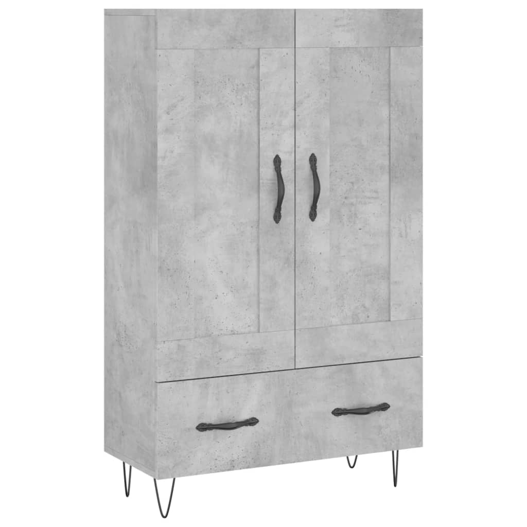 Skříň Highboard Betonově Šedá 69,5X31X115 Cm Kompozitní Dřevo