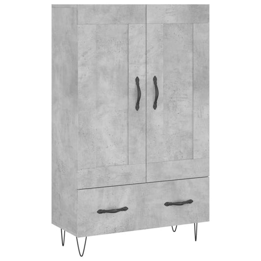 Skříň Highboard Betonově Šedá 69,5X31X115 Cm Kompozitní Dřevo