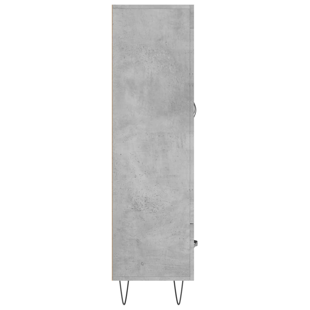 Skříň Highboard Betonově Šedá 69,5X31X115 Cm Kompozitní Dřevo