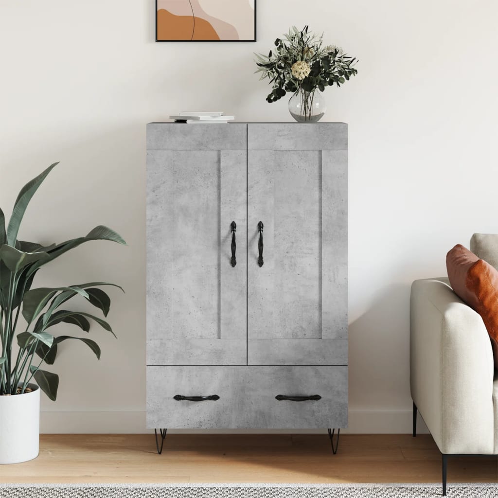 Skříň Highboard 69,5 X 31 X 115 Cm Kompozitní Dřevo