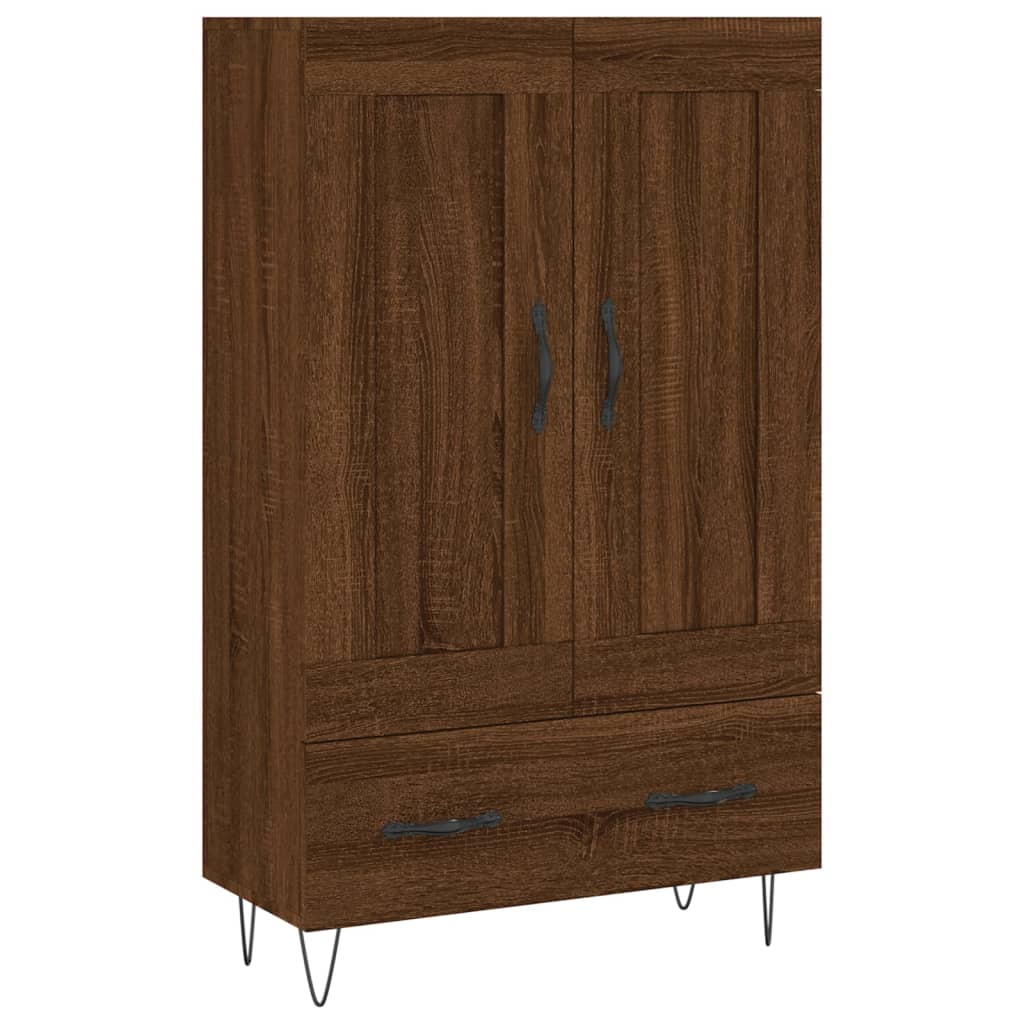 Skříň Highboard 69,5 X 31 X 115 Cm Kompozitní Dřevo