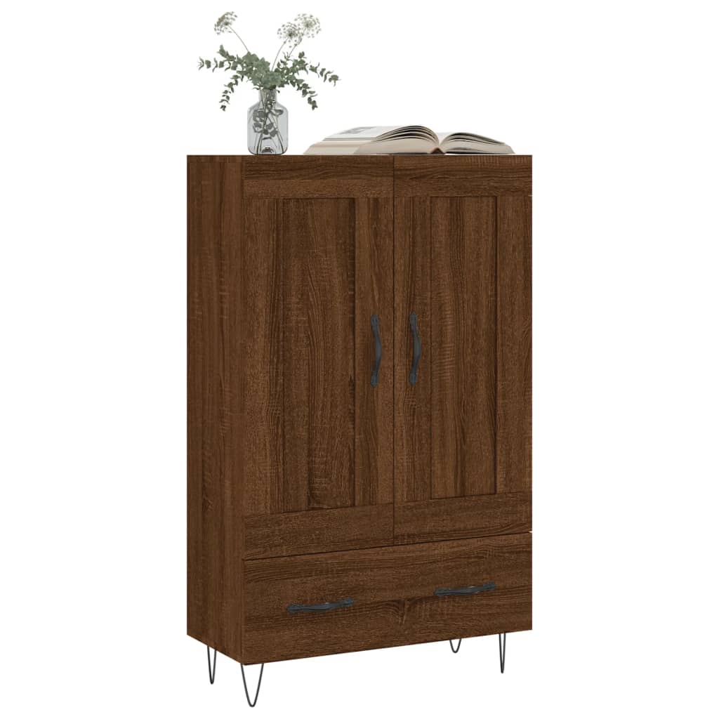 Skříň Highboard 69,5 X 31 X 115 Cm Kompozitní Dřevo