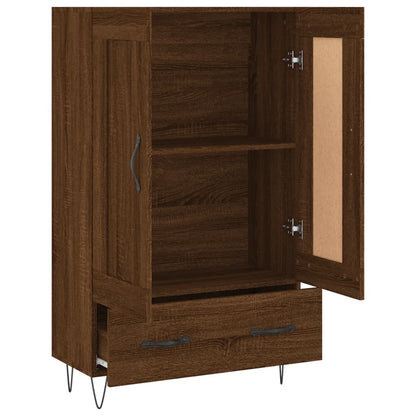 Skříň Highboard 69,5 X 31 X 115 Cm Kompozitní Dřevo