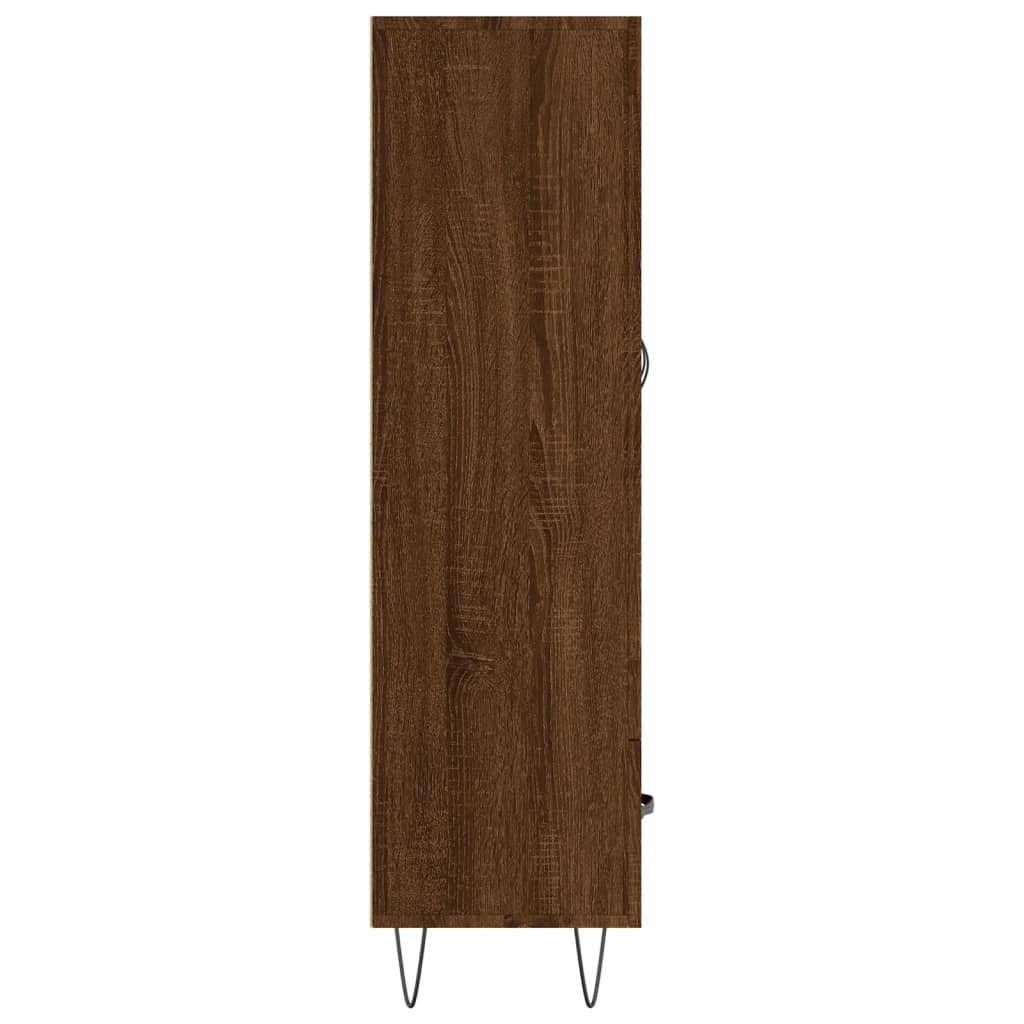 Skříň Highboard 69,5 X 31 X 115 Cm Kompozitní Dřevo