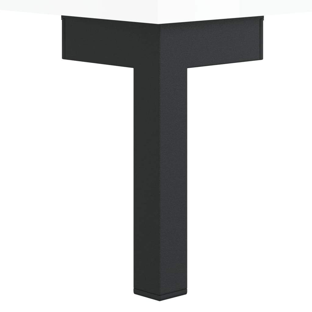 Skříň Highboard Lesklá Bílá 69,5 X 31 X 115 Cm Kompozitní Dřevo