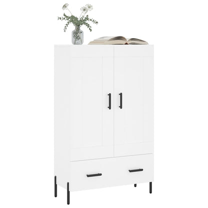 Skříň Highboard Bílá 69,5 X 31 X 115 Cm Kompozitní Dřevo