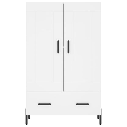 Skříň Highboard Bílá 69,5 X 31 X 115 Cm Kompozitní Dřevo