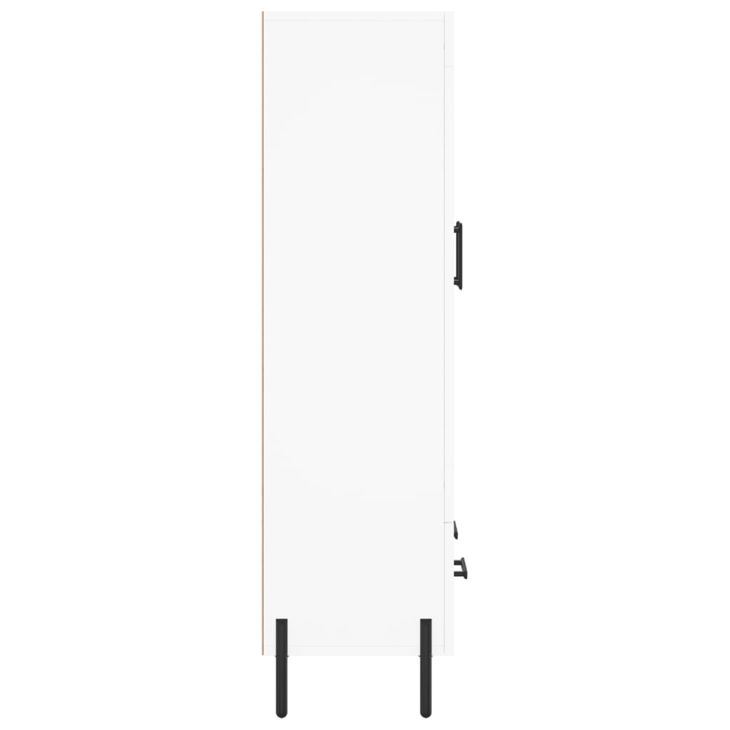 Skříň Highboard Bílá 69,5 X 31 X 115 Cm Kompozitní Dřevo