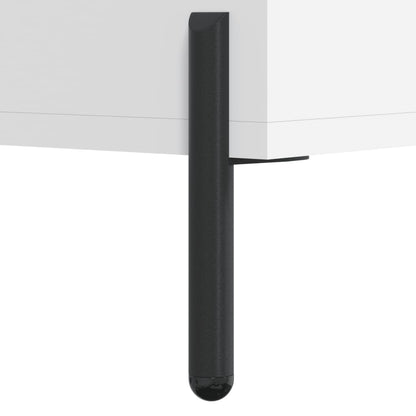 Skříň Highboard Bílá 69,5 X 31 X 115 Cm Kompozitní Dřevo
