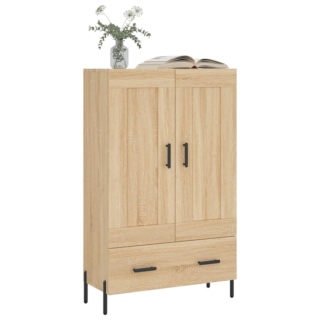 Skříň Highboard Dub Sonoma 69,5 X 31 X 115 Cm Kompozitní Dřevo