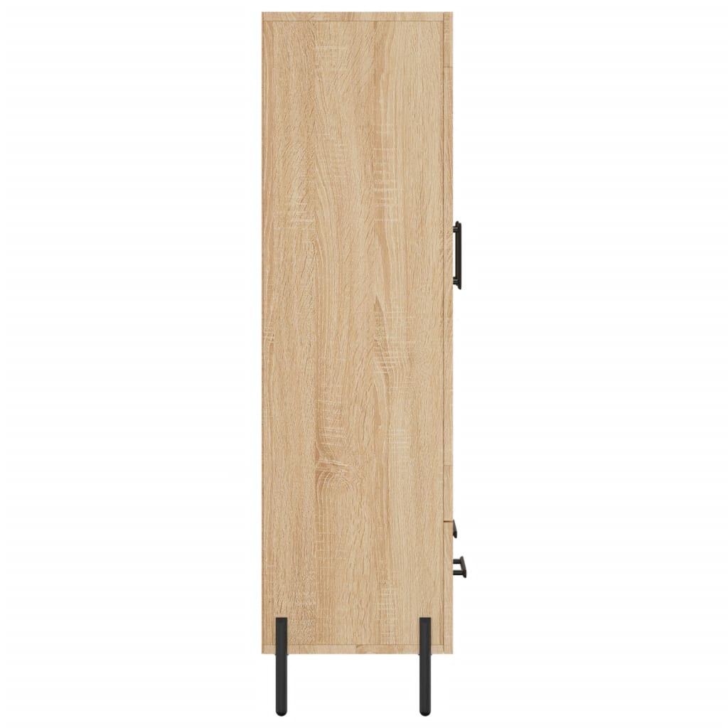 Skříň Highboard Dub Sonoma 69,5 X 31 X 115 Cm Kompozitní Dřevo