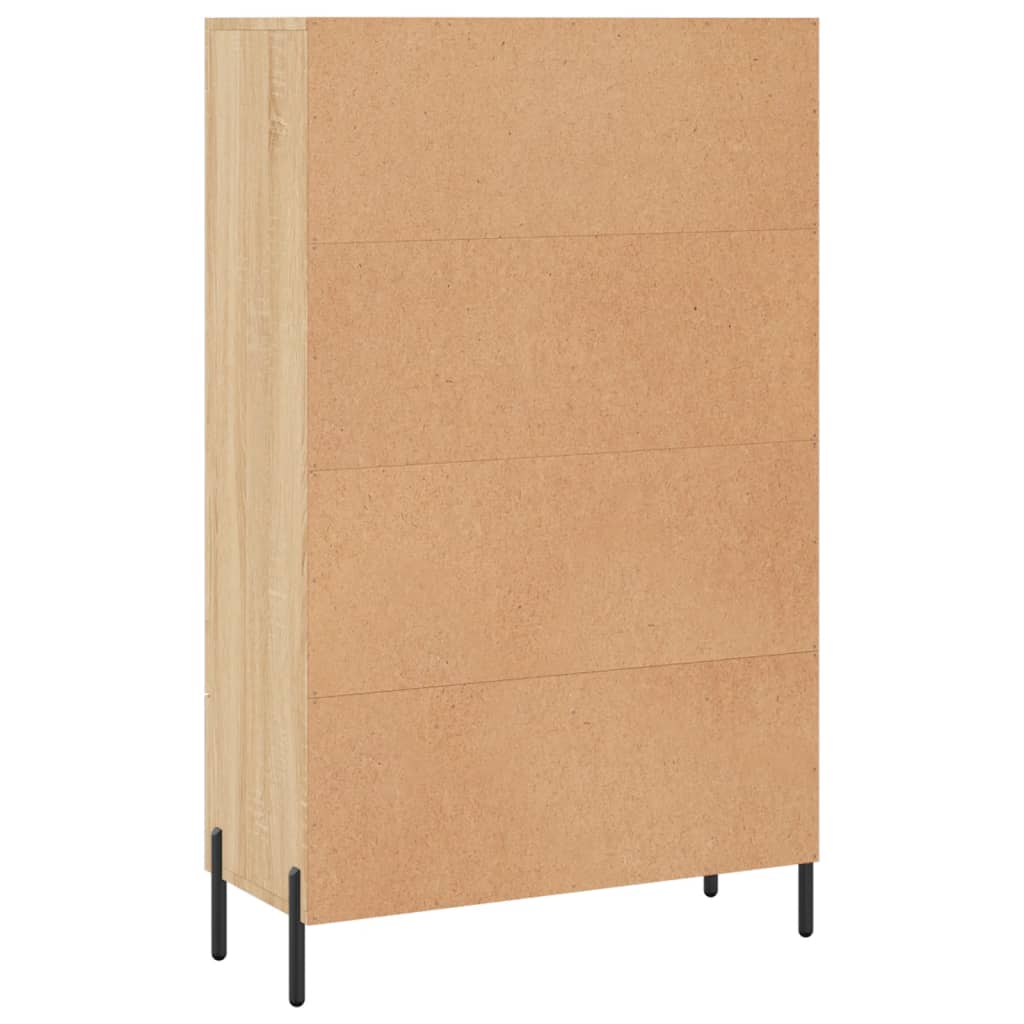 Skříň Highboard Dub Sonoma 69,5 X 31 X 115 Cm Kompozitní Dřevo