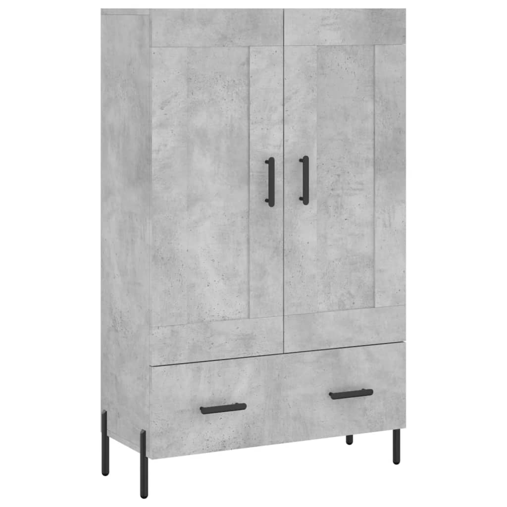 Skříň Highboard Betonově Šedá 69,5X31X115 Cm Kompozitní Dřevo