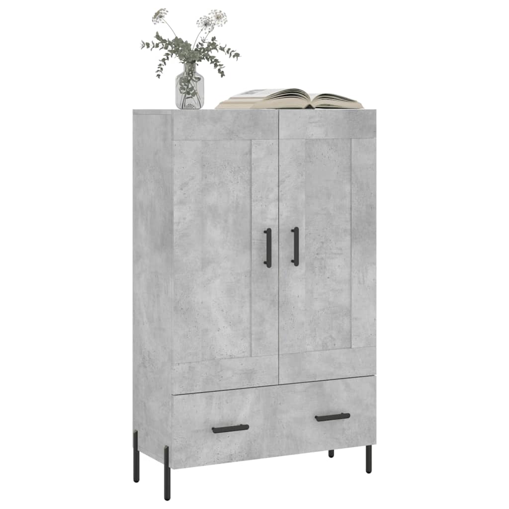 Skříň Highboard Betonově Šedá 69,5X31X115 Cm Kompozitní Dřevo