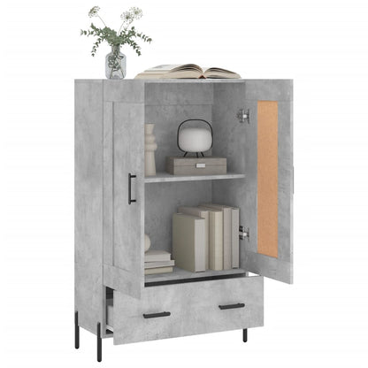 Skříň Highboard Betonově Šedá 69,5X31X115 Cm Kompozitní Dřevo