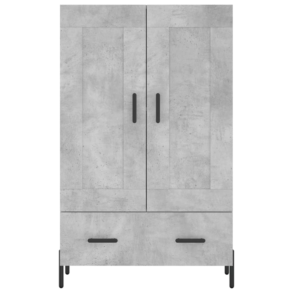 Skříň Highboard Betonově Šedá 69,5X31X115 Cm Kompozitní Dřevo