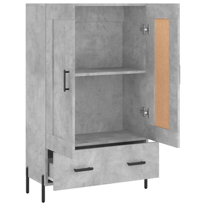 Skříň Highboard Betonově Šedá 69,5X31X115 Cm Kompozitní Dřevo