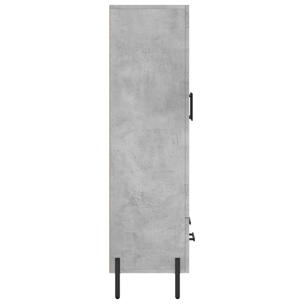 Skříň Highboard Betonově Šedá 69,5X31X115 Cm Kompozitní Dřevo